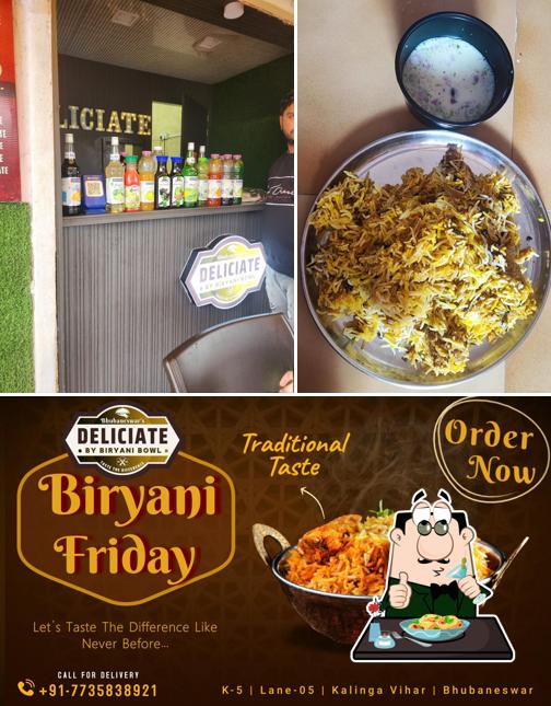 Food at Deliciate -Best Biryani In Bhubaneswar