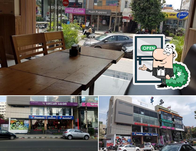 The exterior of Domino's Pizza HSR Layout, Bengaluru