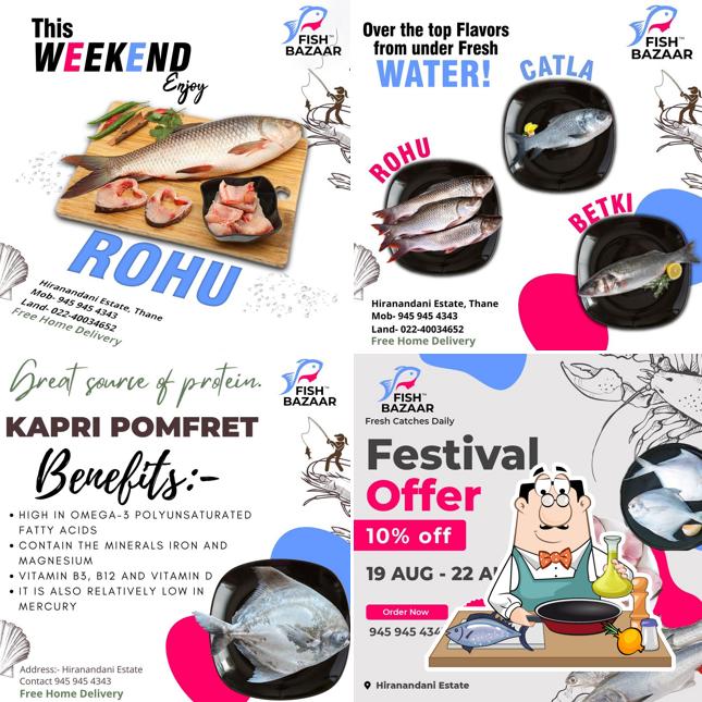 Fish Bazaar - Fresh Fish in Thane, Kolshet ,Hiranandani, Brahmand provides a number of fish dishes