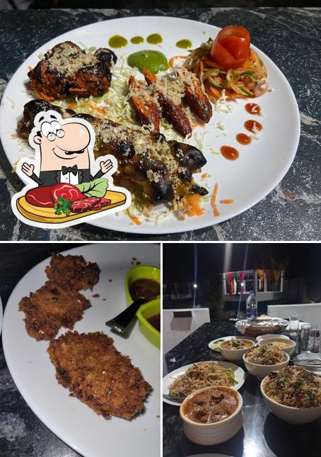 Order meat dishes at Crazy Grill family restaurant cum Bar