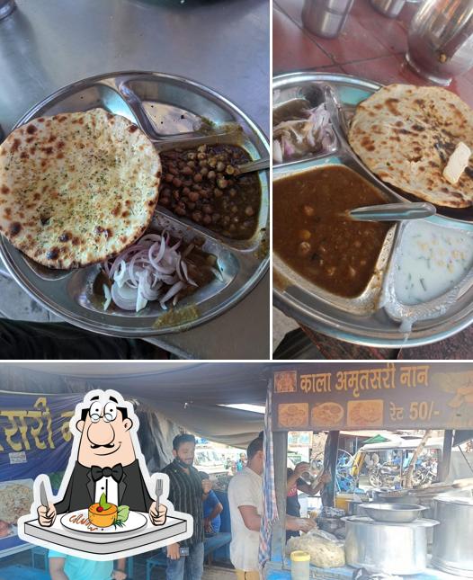 Among various things one can find food and exterior at Kala amritsari naan