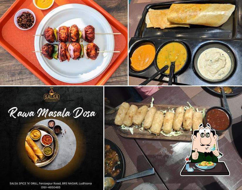 Food at Salsa Spice N Grill