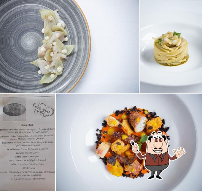 Cibo al Ristorante Villa Dei Poeti
