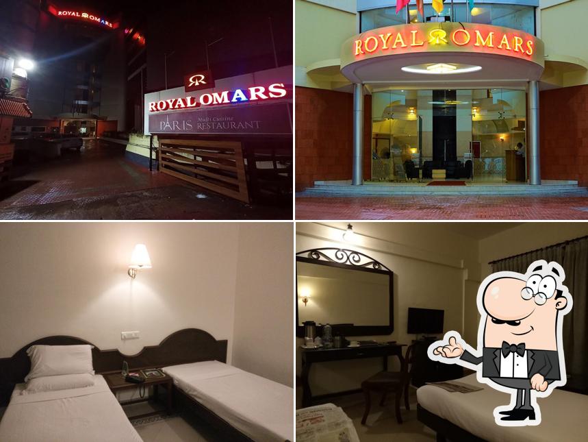 Take a seat at one of the tables at Royal Omars