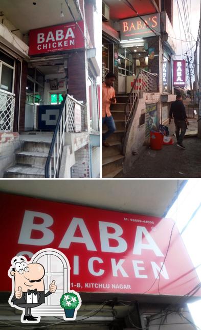 The exterior of Baba Chicken