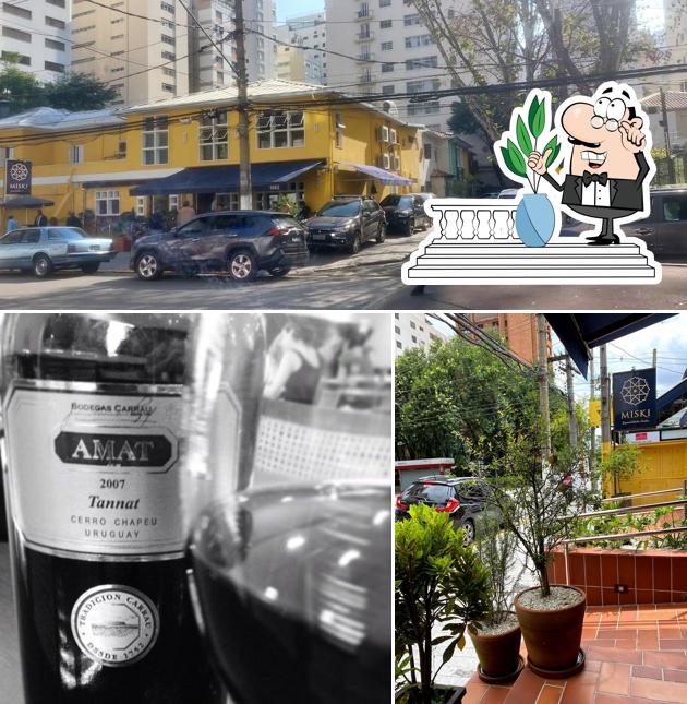 Entre diversos coisas, exterior e cerveja podem ser encontrados no Miski