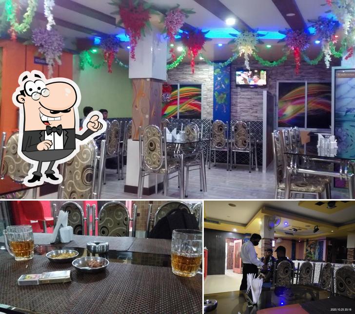 The interior of 3 Star Restaurant Cum Bar