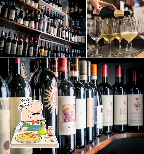 Enoteca Ferrero si caratterizza per la cibo e interni