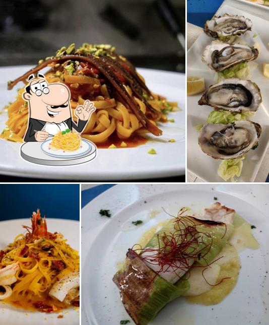 Spaghetti alla carbonara al Barracuda Winter Fish Bar