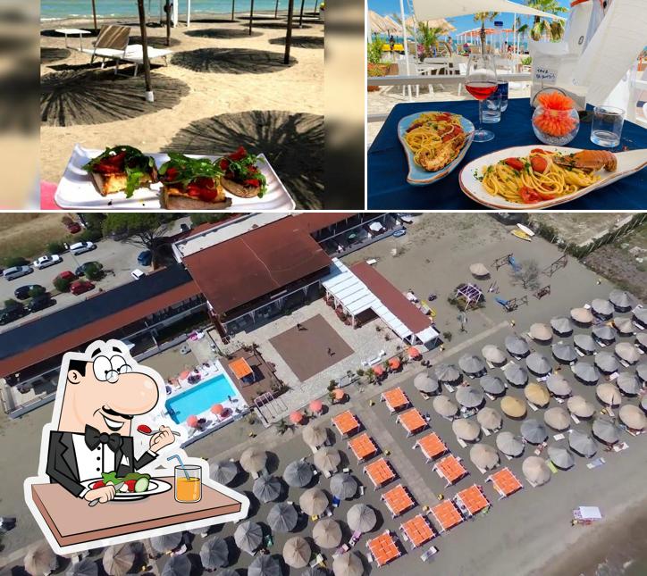 Cibo al Beach Club Ippocampo