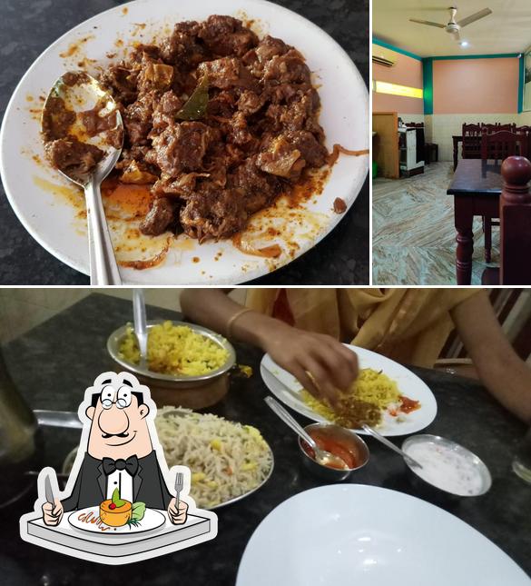 This is the photo displaying food and interior at Hotel Golden Bake