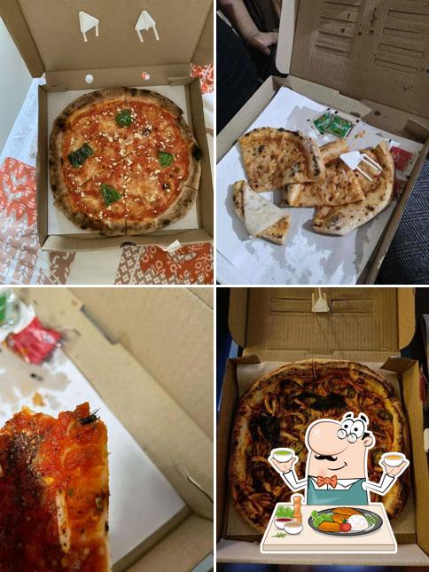 Food at The Greedyman Pizzeria