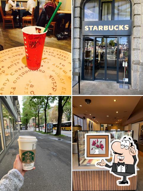Dai un'occhiata agli interni di Starbucks
