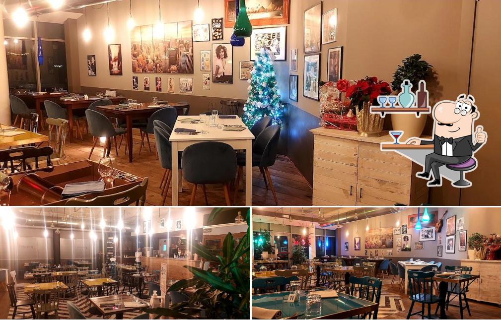 Gli interni di l'ideale Pizza Contemporanea & Bistrot Como