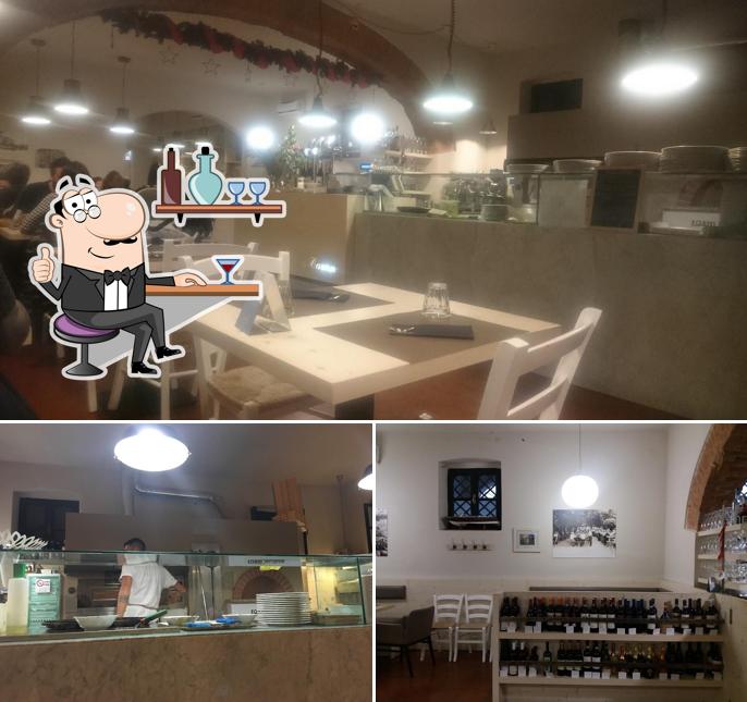 Gli interni di Osteria da Caran