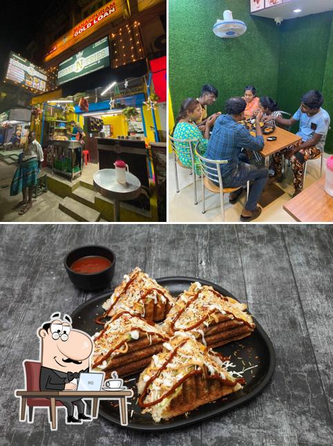 The interior of Chaat N Fries