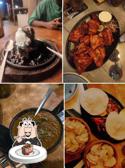 Chocolate cake at London Grill N Shake