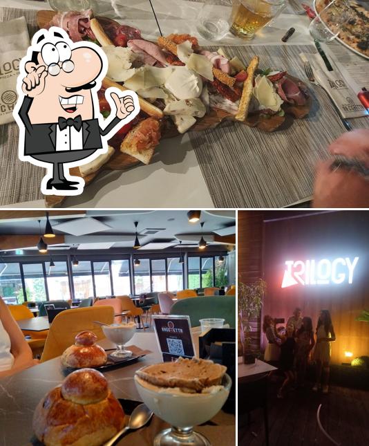 Tra le diverse cose da Bar La Racchetta si possono trovare la interni e cibo
