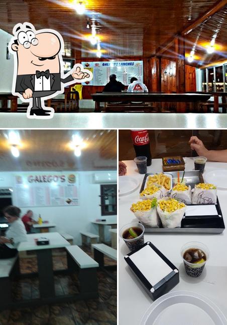 O interior do Galego Lanches