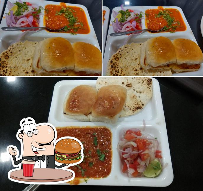 Get a burger at Raj Pavbhaji