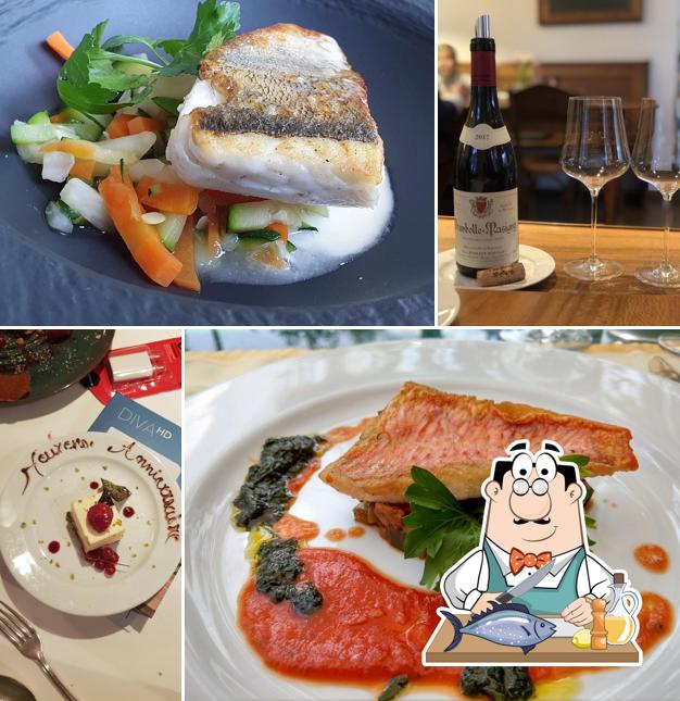 Salmone grigliato al Romantik Hotel de l'Ours