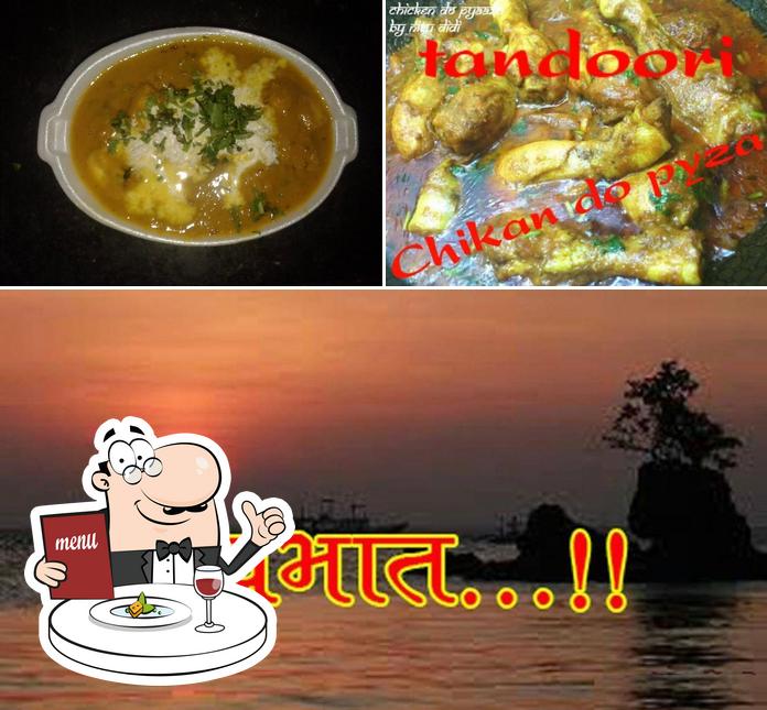 The picture of food and exterior at Tandoori restaurant