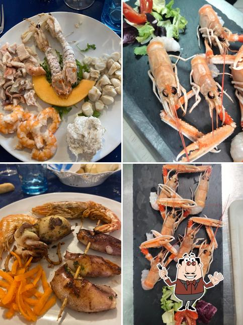 Scampi al Trattoria Luna