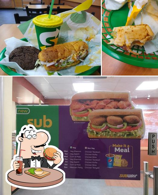 Get a burger at Subway