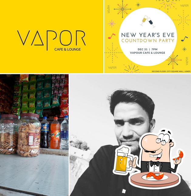 You can get a glass of light or dark beer