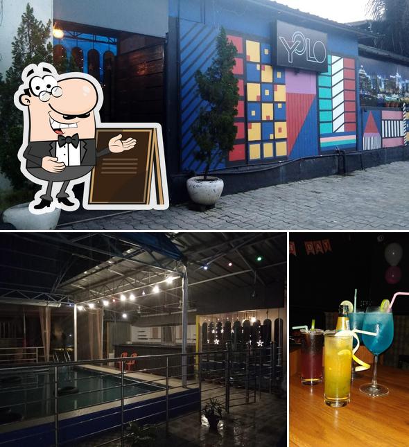 The image of exterior and beer at YOLO