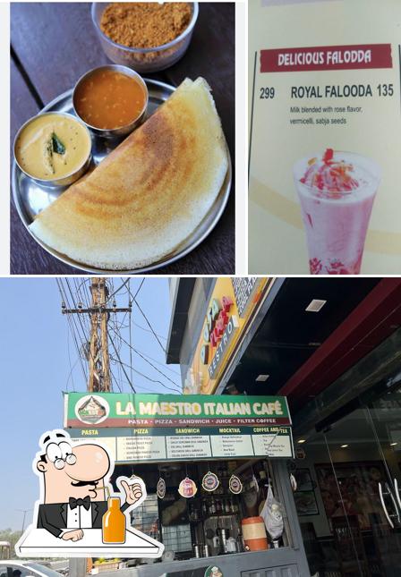 Enjoy a beverage at La Maestro Italian Cafe