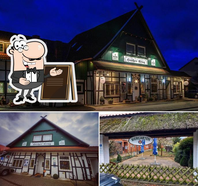 La parte exterior de Landgasthof Heesser Krug