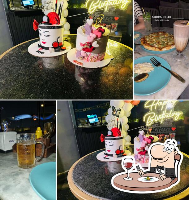 Chocolate mousse at Sorra Delhi