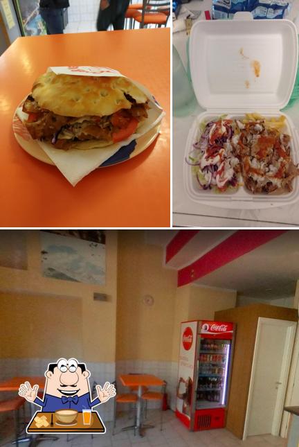 La cibo e interni del ristorante