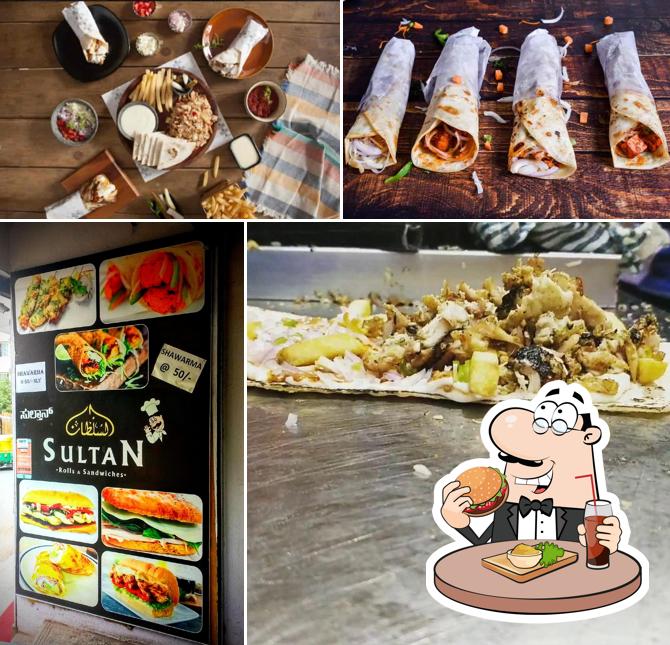 Get a burger at Sultan rolls and sandwiches