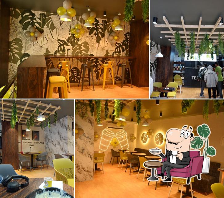 The interior of Tealogy Cafe Nashik