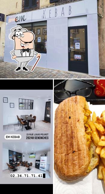 L'extérieur de em Kebab