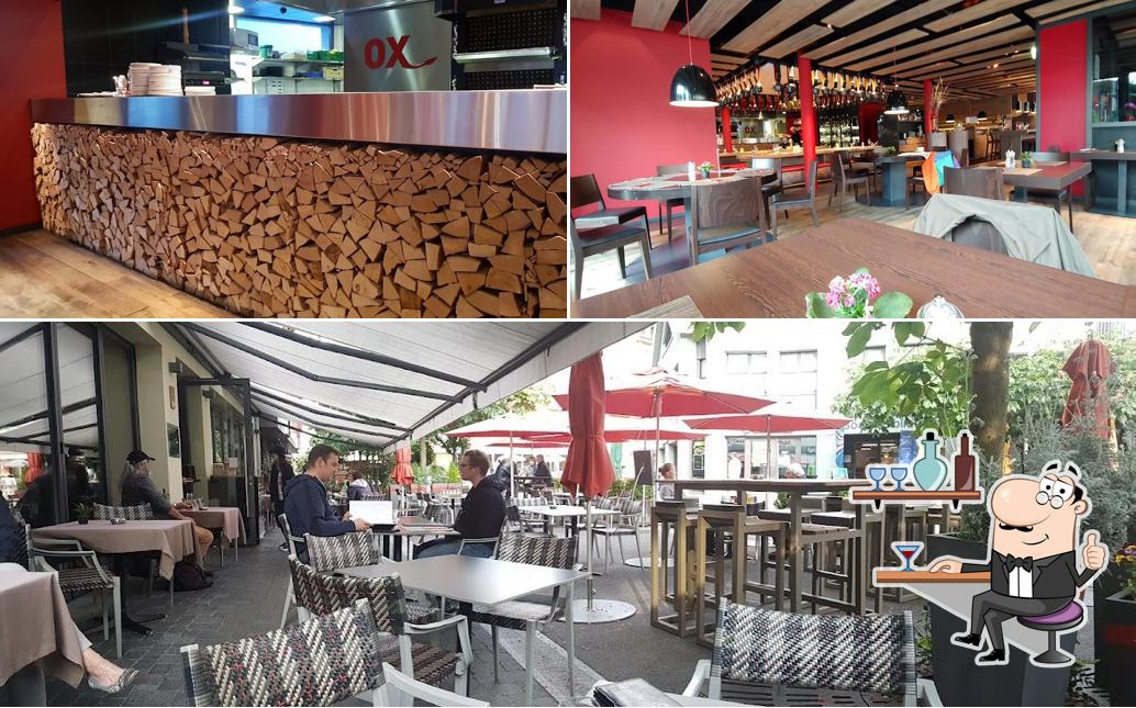 Gli interni di OX Restaurant & Grill