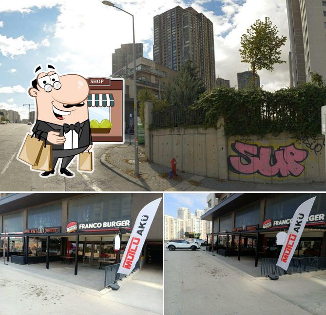 Voici l’image indiquant la extérieur et intérieur sur Franco Burger