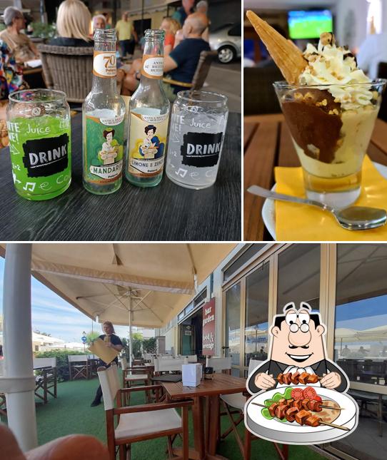 Tra le diverse cose da Garden Bar si possono trovare la cibo e interni