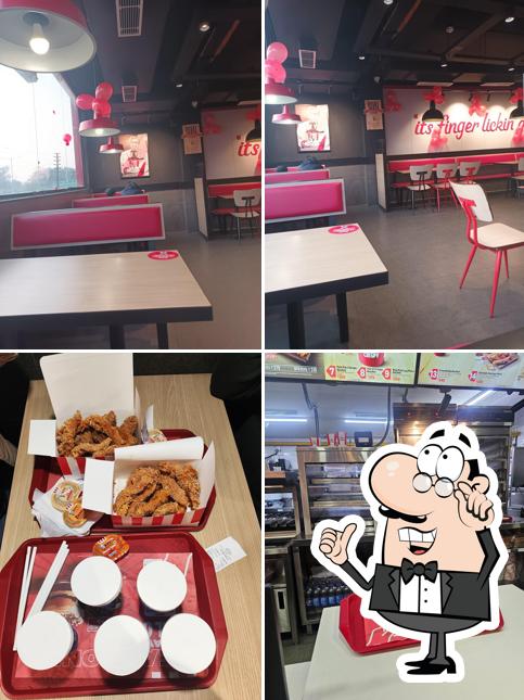 The interior of KFC