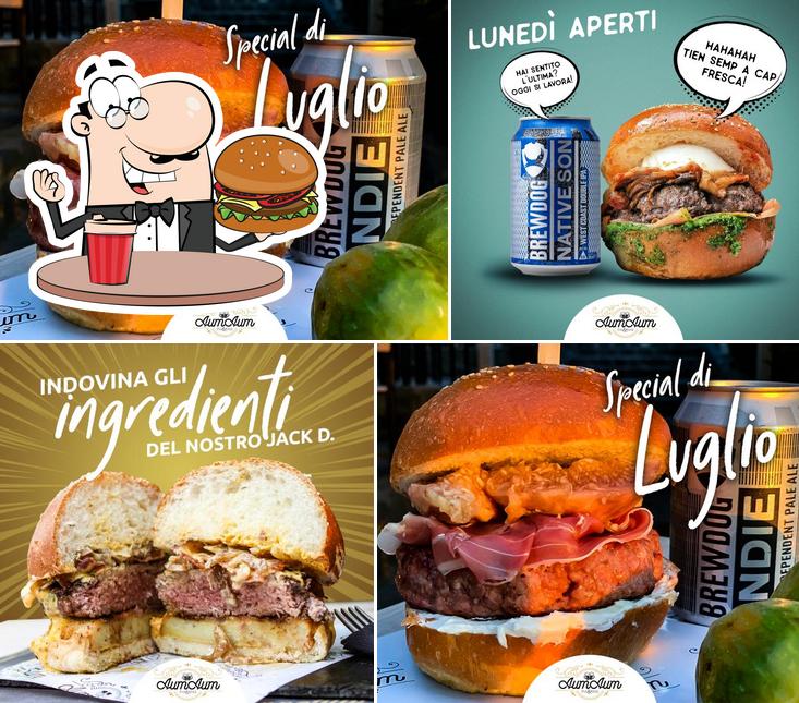 Prova un hamburger a Aum Aum
