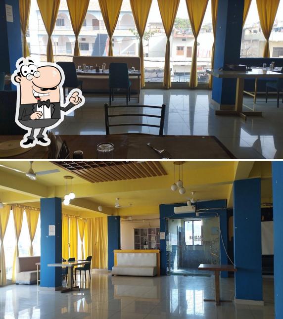 The interior of Food paradise restaurant