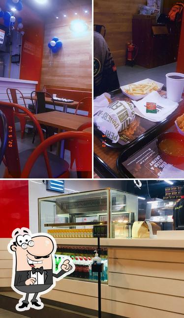 The interior of Leon's Burgers & Wings Frazer Town