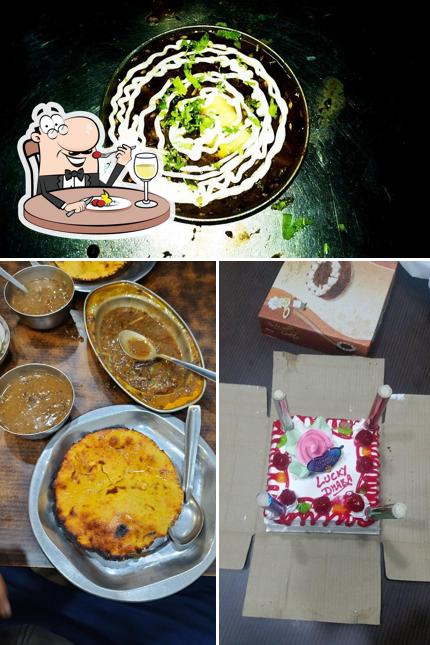 Meals at Lucky Vegetarian Dhaba