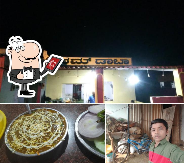 The restaurant's exterior and food