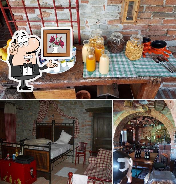 Tra le varie cose da Osteria del Maiale Pezzato si possono trovare la interni e bevanda