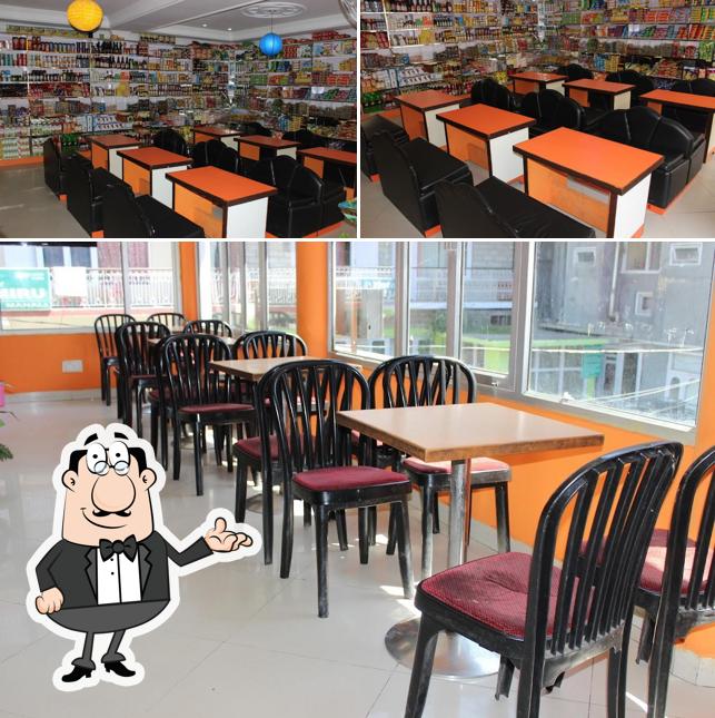 Take a seat at one of the tables at Bakery