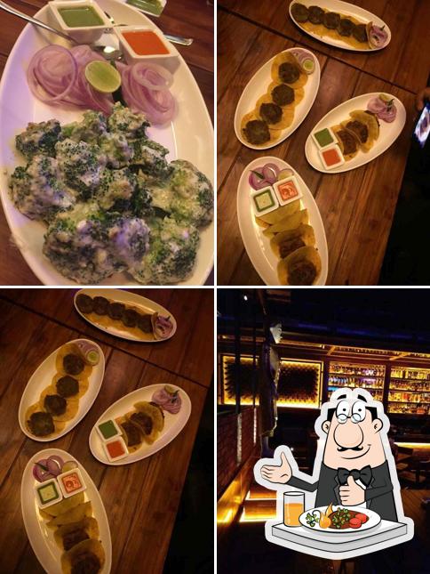 Food at TAO Cafe. Kitchen. Bar