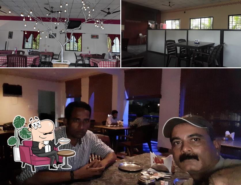 Take a seat at one of the tables at Fish Curry